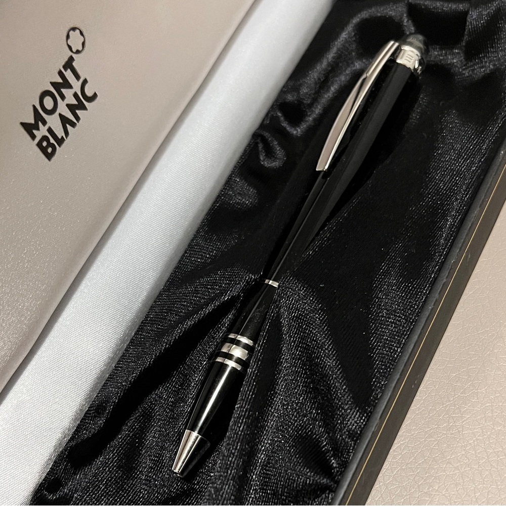 Montblanc Black and Silver Ballpoint Pen